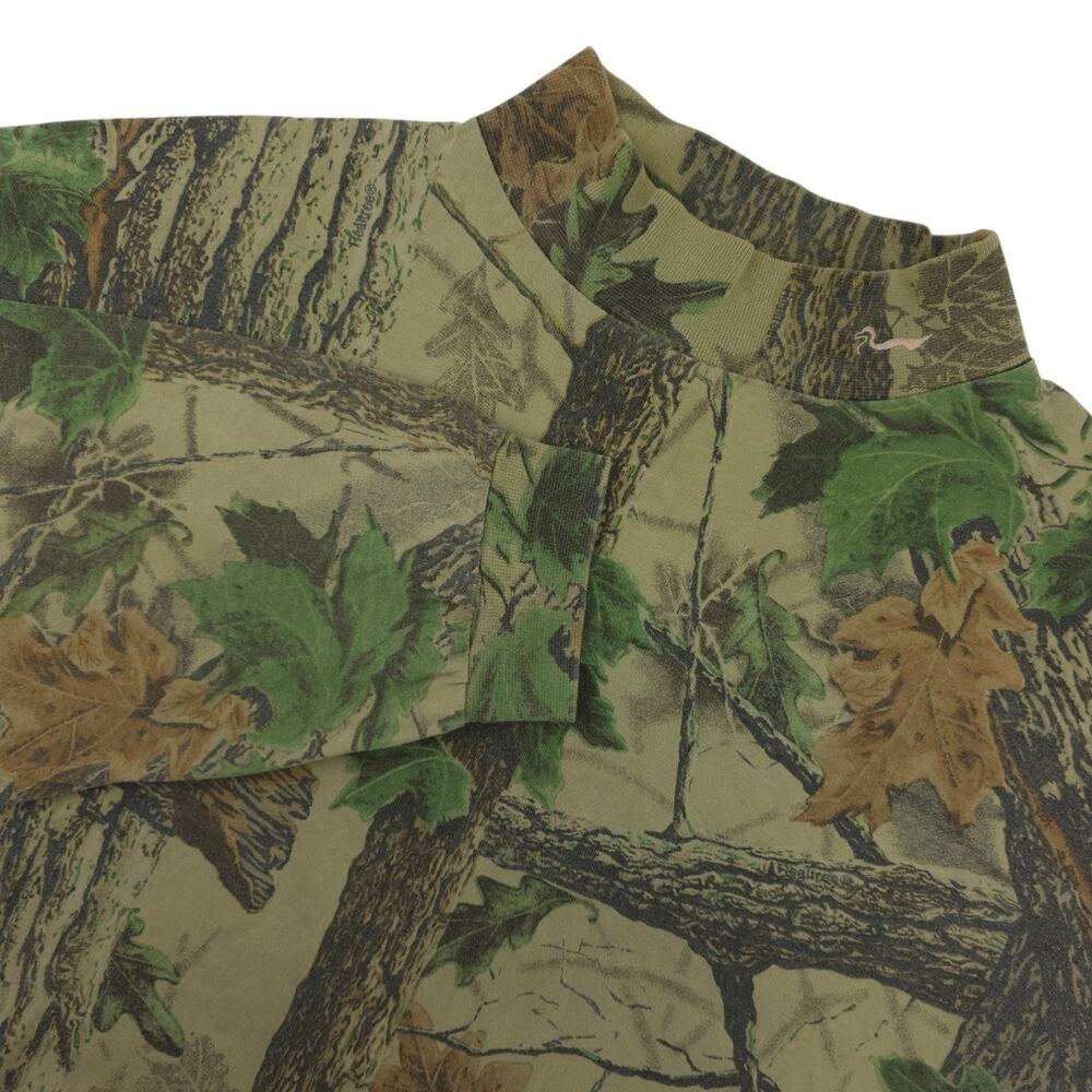 Duxbak Realtree Camo‎ Shirt Mens 2XL Green Brown Long Sleeve Hunting Outdoors